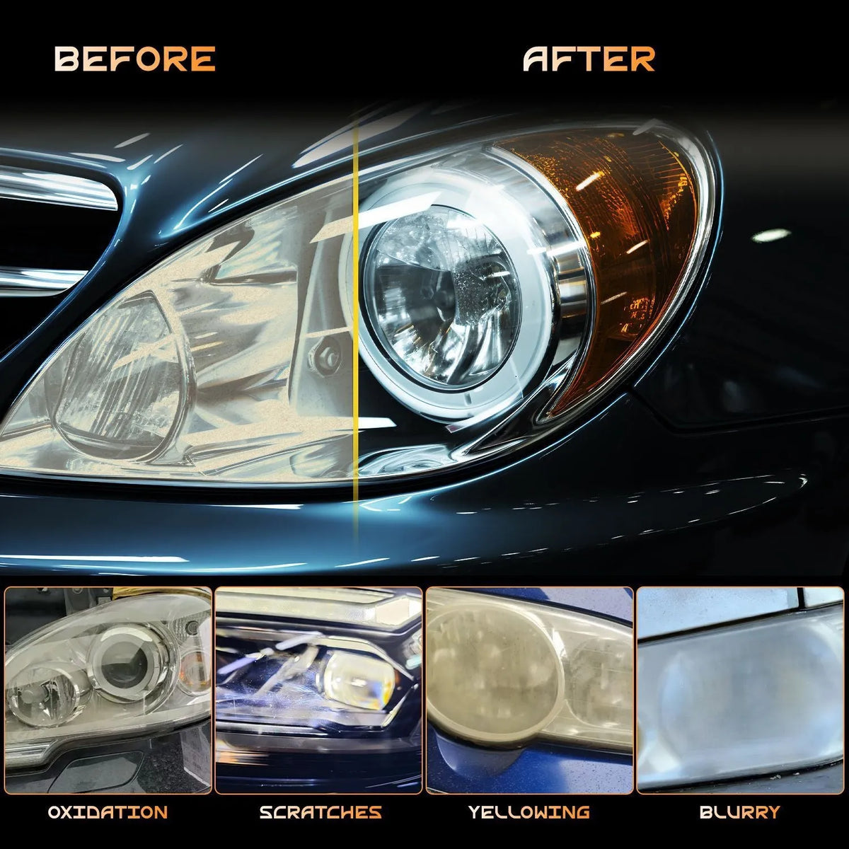 JB-XPCS LHB-8 headlight restore coating repair fluid for car light care in 10ml and 30ml options