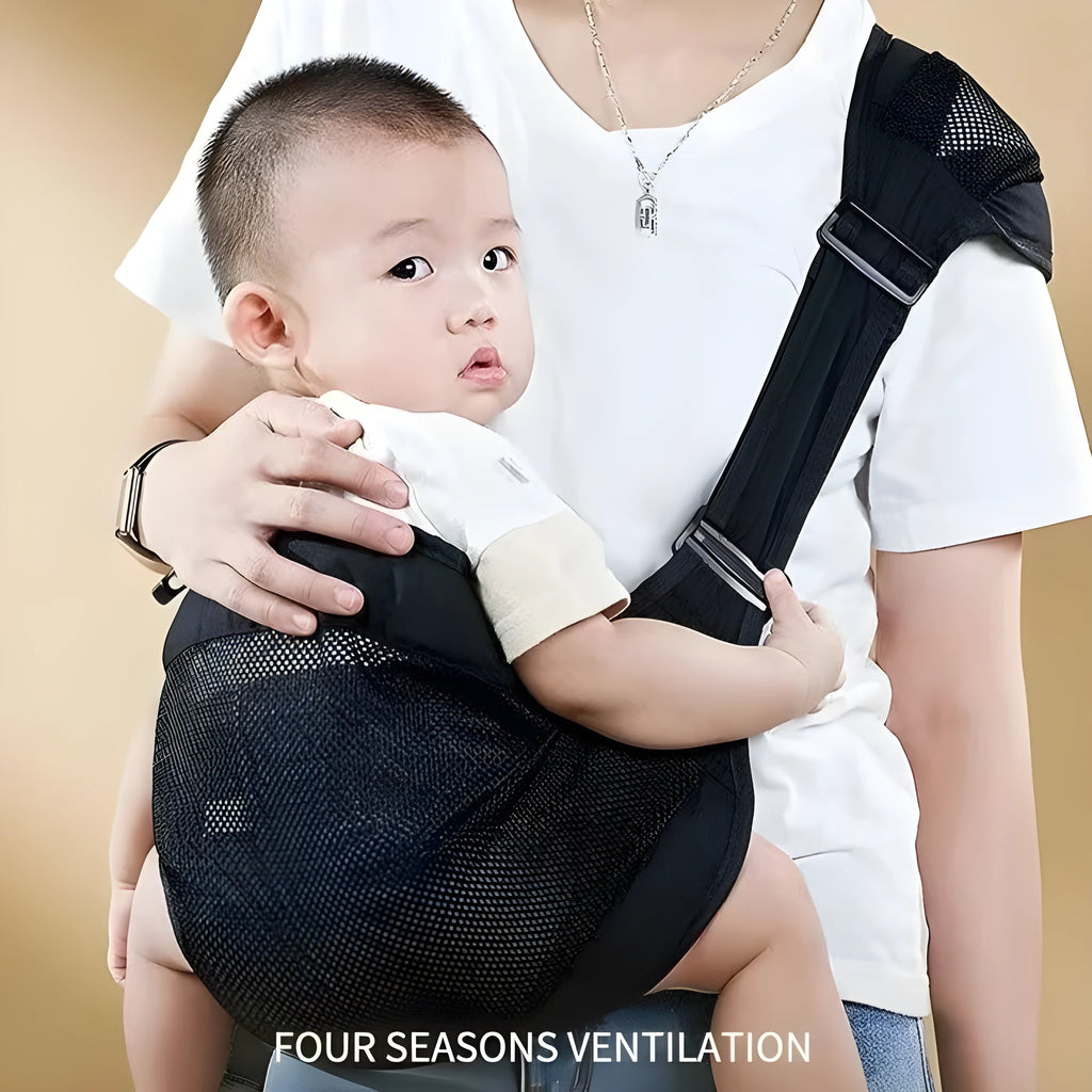 Baby waist stool carrier in cloth fabric with adjustable free size design for children up to 25kg