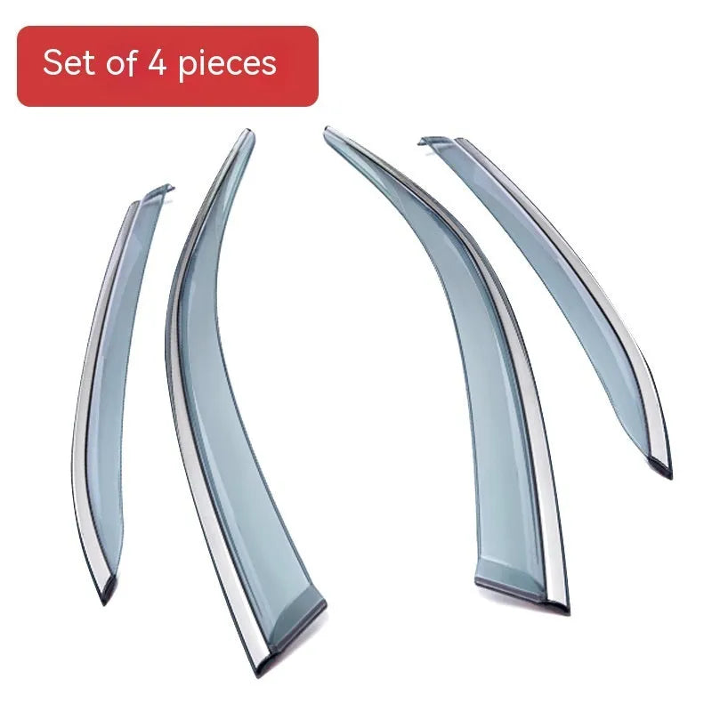 Jeep Wrangler car window rain visor set for 2007-2021 models