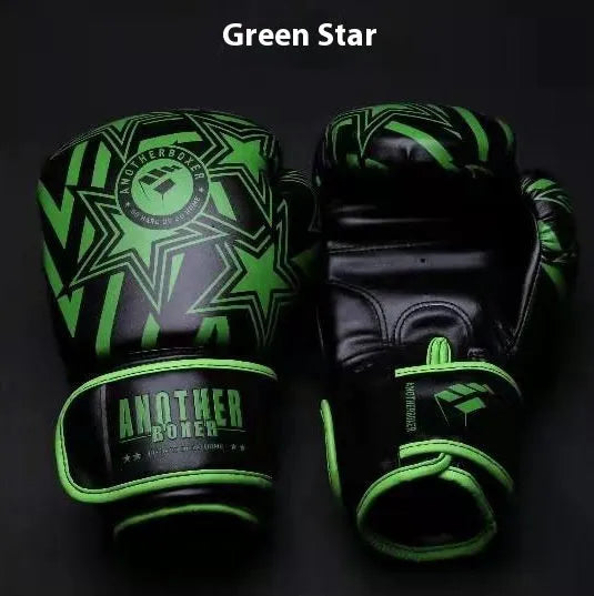 Professional children's boxing Sanda gloves in red, available in sizes from 4 oz to 14 oz.