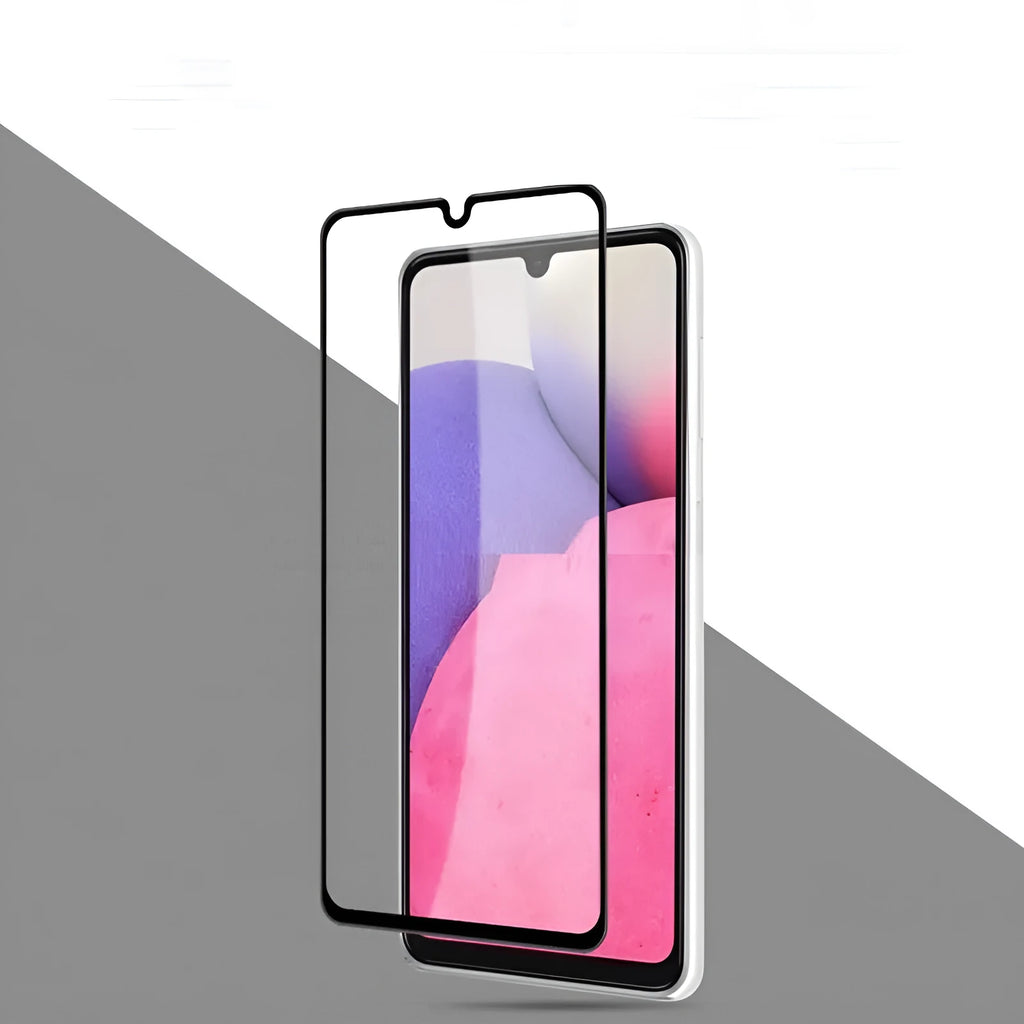 Samsung Galaxy A33 5G full screen tempered glass protective film in black