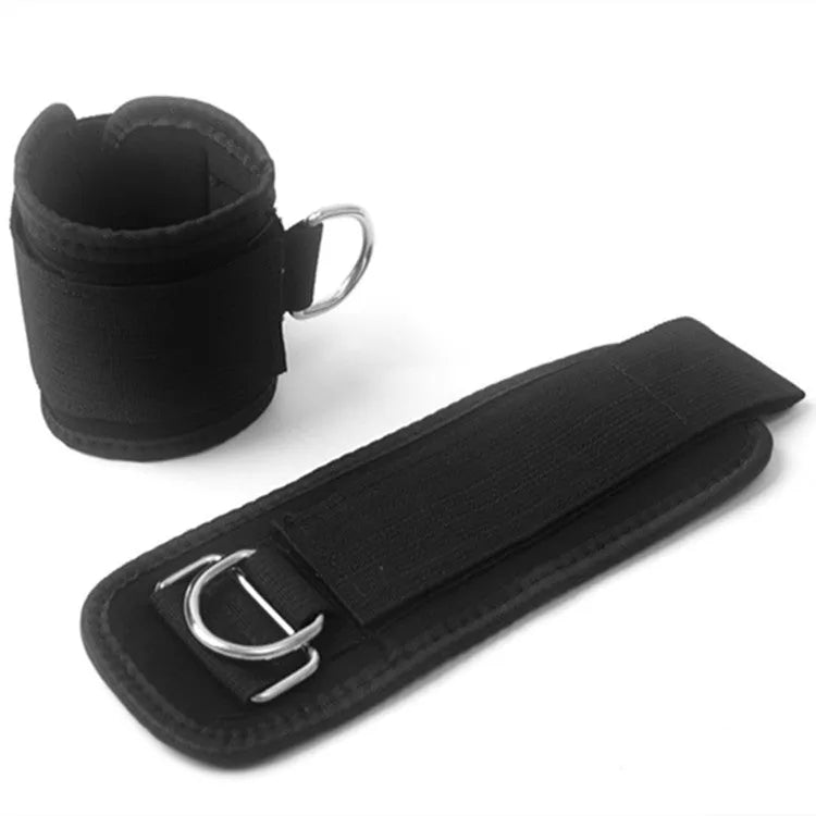Black taekwondo training pull rope set for explosive leg force resistance training