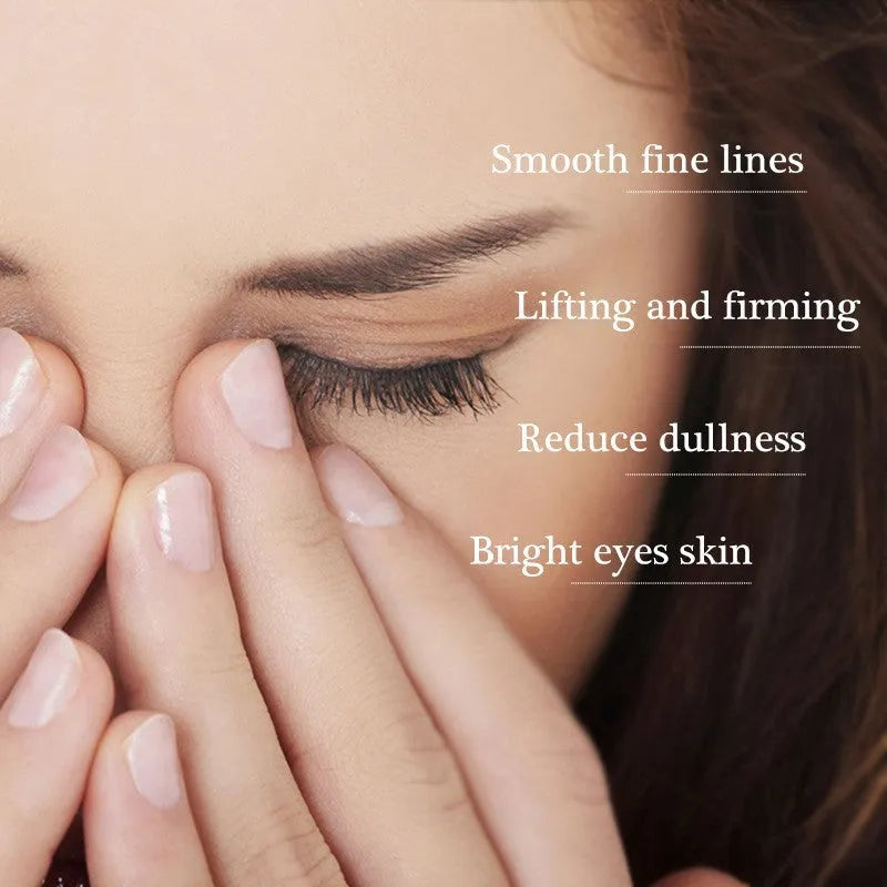 Jar of peptide eye cream for dark circles and puffiness, 20g net content