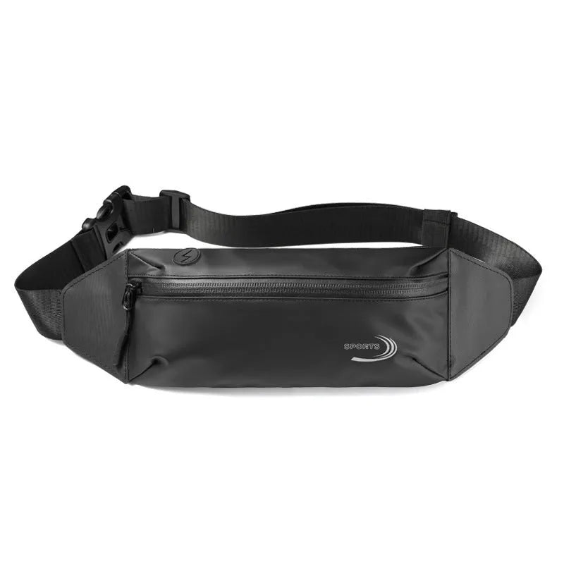 Men's waterproof waist bag in Oxford polyester with 45cm storage compartment