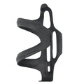 Black all-carbon fibre side-pull bicycle water bottle cage with 65mm mounting holes.