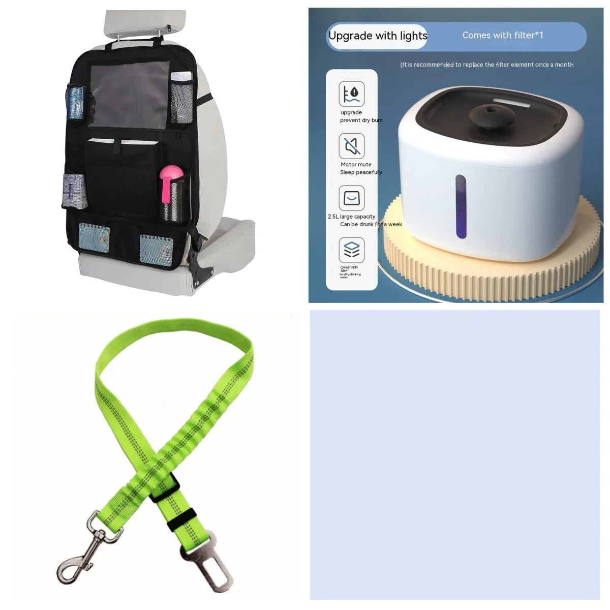Pet intelligent water dispenser automatic circulation PP material multiple colours beige grey
