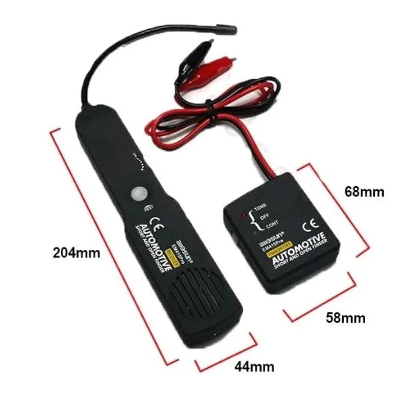 Car short circuit detector 9V automotive fault diagnostic instrument in black with transmitter and tracker