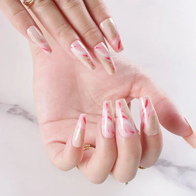 One Second Wearable Manicure set showing rose, tulip and leopard print nail art designs