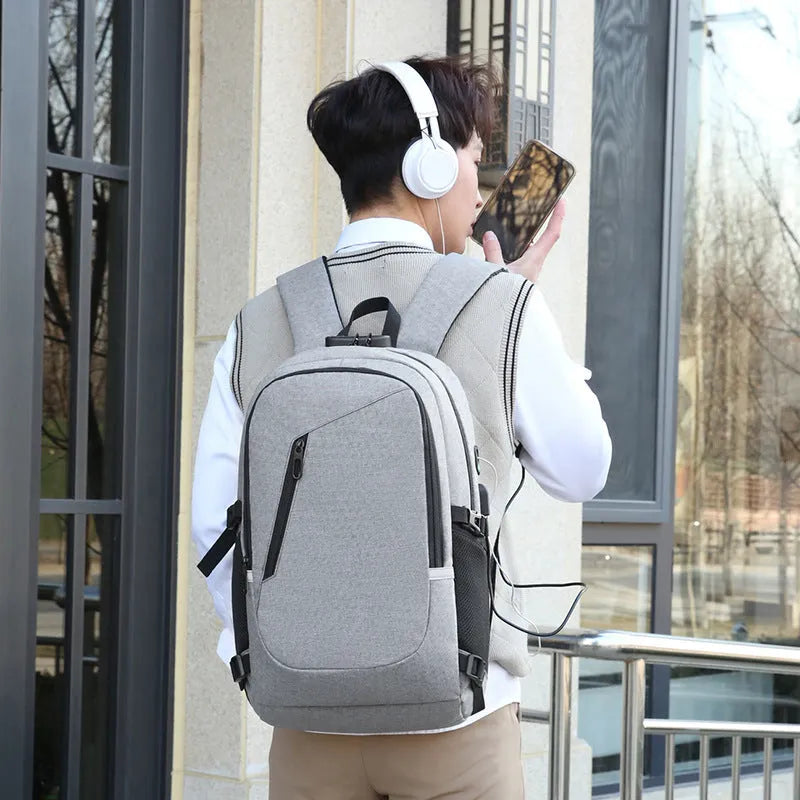 Oxford cloth computer backpack in street style with 20-35 litre capacity for leisure travel