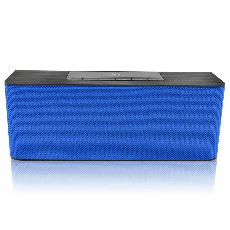 NBY5540 wireless Bluetooth speaker in silver grey with dual speakers and hands-free microphone