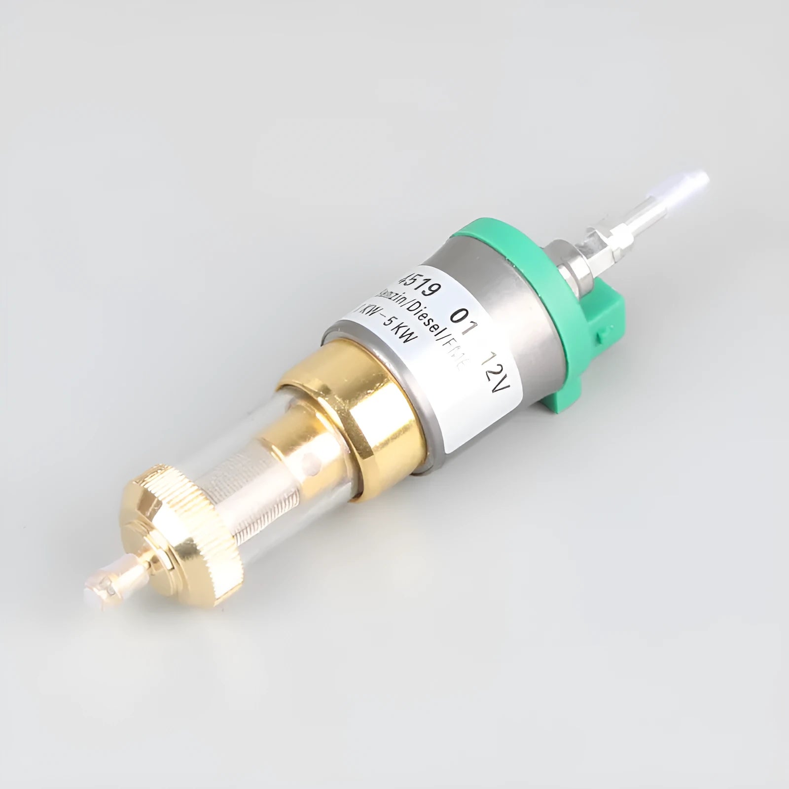 F type green headband oil filter for car parking heater with iron and plastic housing