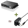 USB 3.0 to IDE and SATA hard drive adapter with cables and power supply for desktop data recovery