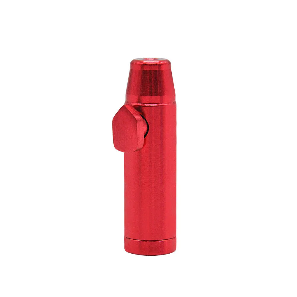 Aluminium alloy bullet-shaped cigarette holder with 53mm flat head height in multiple colour options