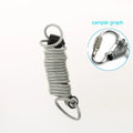 Retractable wire rope helmet lock with cow design and ABS plastic housing