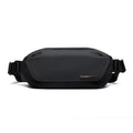 Black Oxford cloth men's messenger bag with one-shoulder riding design and street trend style