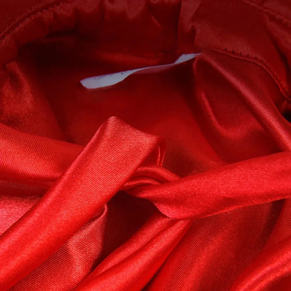 Halloween vampire cloak costume for small dogs and cats in three sizes with back length measurements