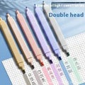 Set of double-headed fluorescent marker pens in Salt series, Sweet series, and mixed colours.