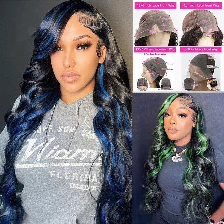 Real human hair lace front headgear with 4x4 lace and star fashion style