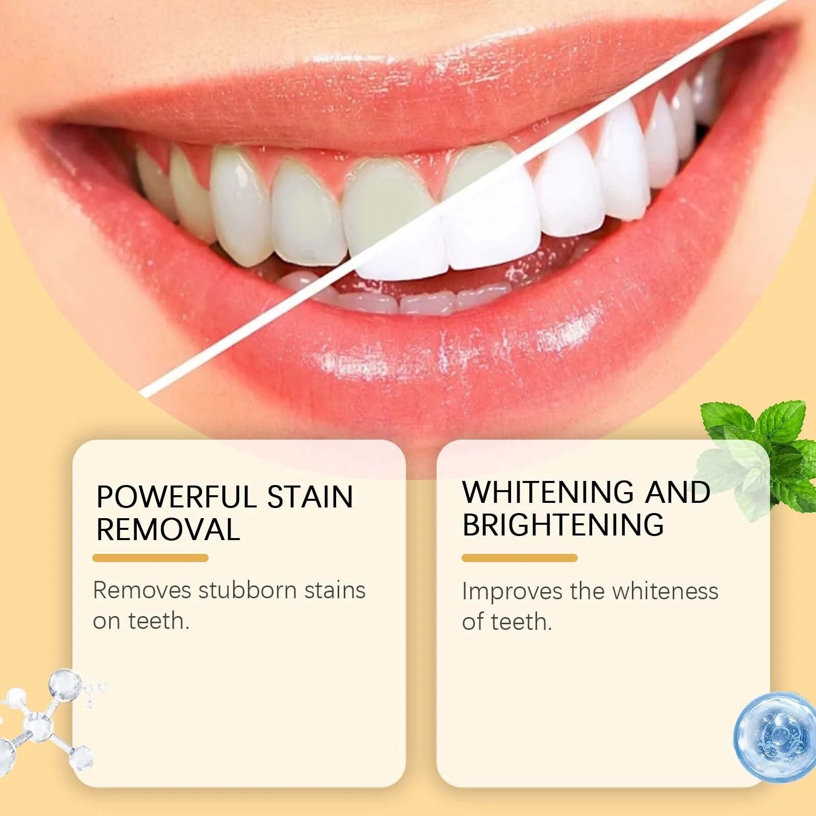 Portable oral care whitening pen with 2ml capacity for teeth stain removal