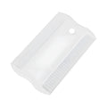 Double-sided plastic flea comb for pet grooming with fine teeth and 5cm length