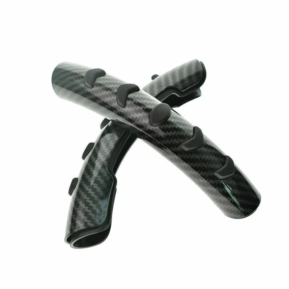 Carbon fibre black fibre anti-skid sleeve for a 38cm steering wheel.
