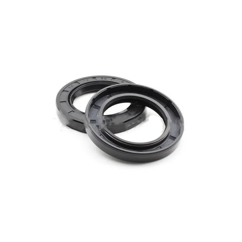 AG100 motorcycle engine oil seal kit with carbon steel frames showing multiple size options