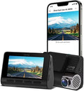 70mai A800S true 4K dash cam with Sony IMX415 sensor in black mounted on car windscreen