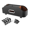 Genuine leather multifunctional car tissue box and cup holder organiser in beige colour.