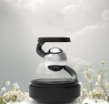 Solar-powered car fragrance ornament with decorative design for dashboard