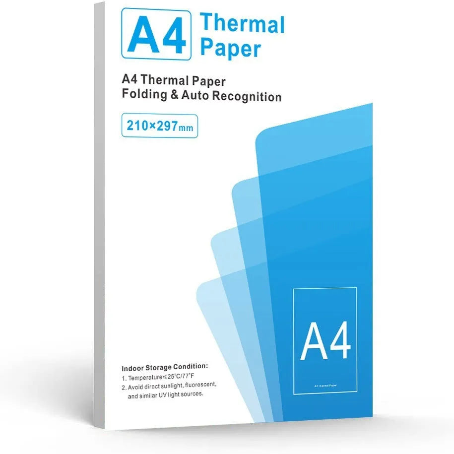 White A4 thermal printer paper for portable thermal printers