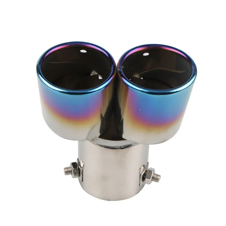 Stainless steel automobile exhaust pipe with universal fitment in multiple format and finish options