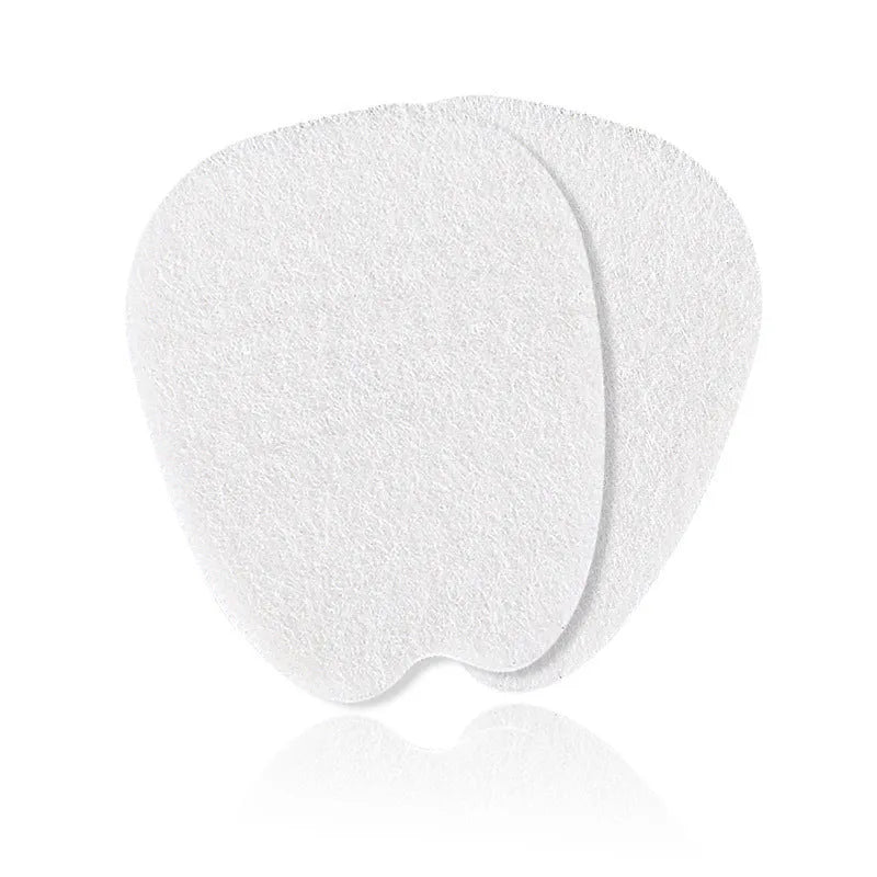 White felt anti-wear tongue stickers for sports shoe protection