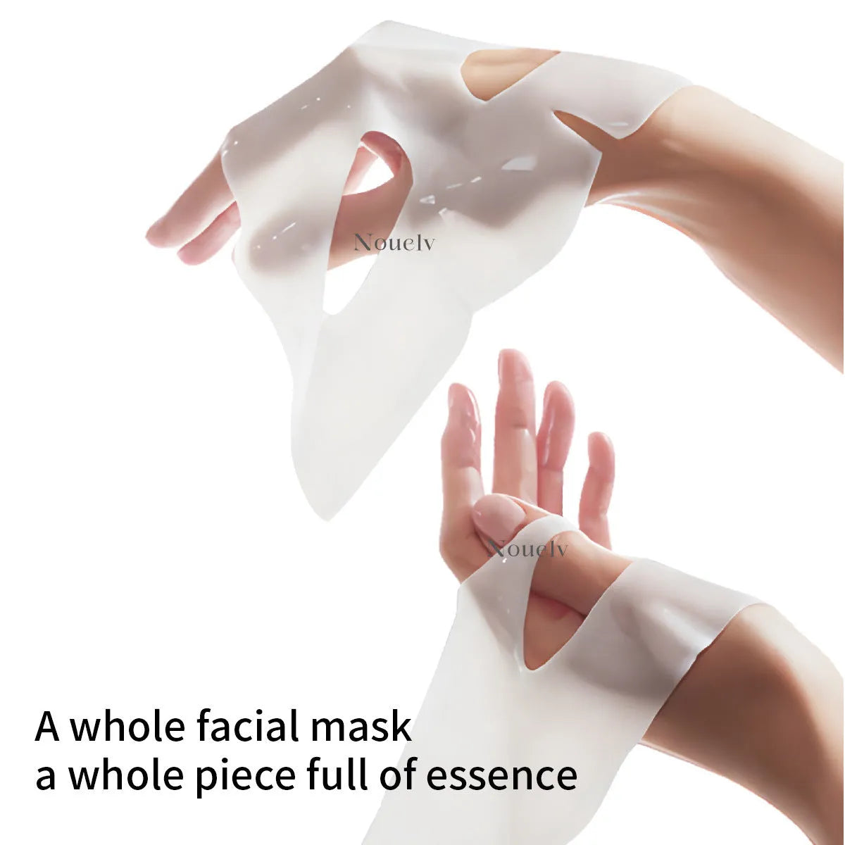 Box containing four collagen sheet face masks for skin moisturising and rejuvenation