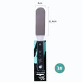 Three stainless steel palette knives for oil and acrylic painting with different blade sizes.