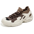 Women's breathable fly woven mesh lace-up hiking shoes in low-top profile with rubber sole and round toe