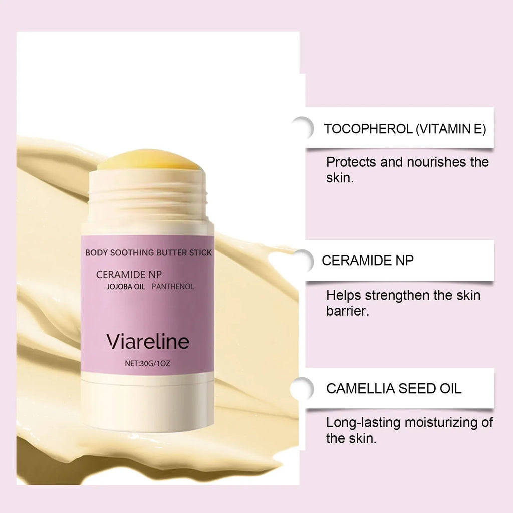 Anti-wrinkle firming body soothing stick 30g capacity with ceramide NP formula