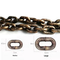 Simulation dog leash prop in bronze colour with rope-style design and chain detailing for video production