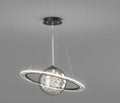 Iron LED pendant lamp 37cm black colour with tricolor dimming for bedroom or living room