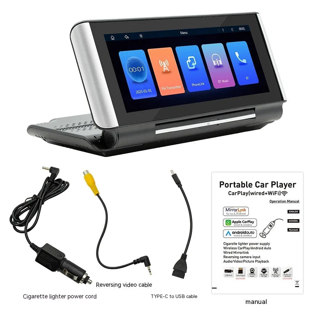6.86 inch wireless CarPlay MP5 player for car dashboard installation