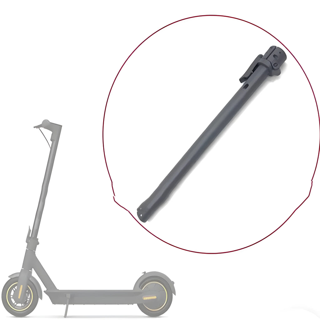 Black metal folding upright bar replacement part for Nanbo No. 9 electric scooter