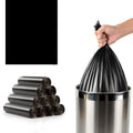 Roll of 200 thickened polyethylene kitchen bin bags in 50x60cm size with flat-mouth opening