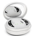 White wireless red light EMS eye and facial massager beauty device