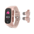 N8 Smart Bracelet Bluetooth Headset Combo in black, white, wine red, or pink colours with wrist strap