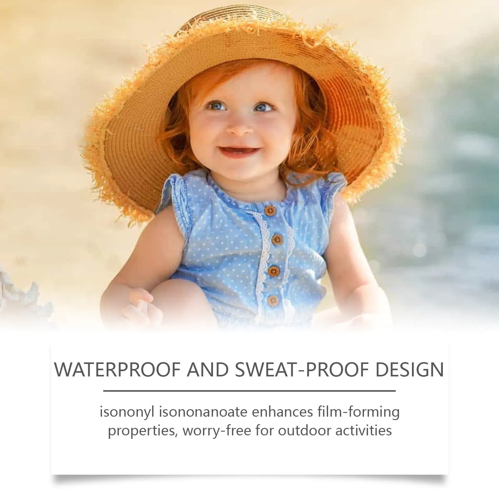 50g sunscreen cream for summer outdoor protection with titanium dioxide