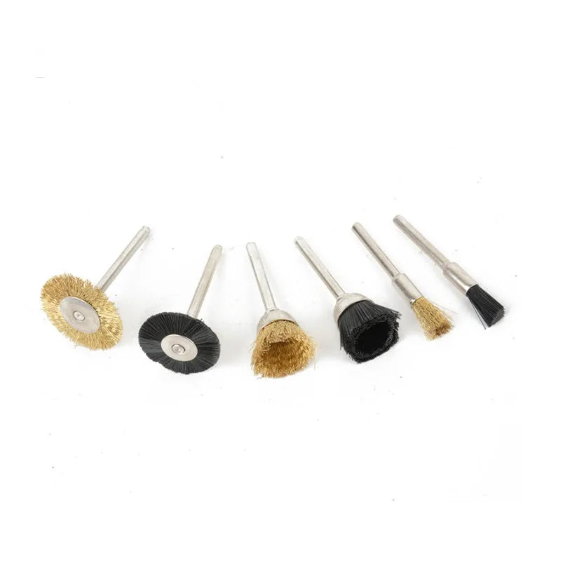 150-piece electric grinder accessory set with various discs and bits on a white background.