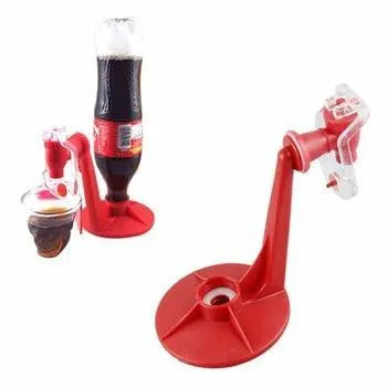 Red Magic Tap soda dispenser pump attached to a 2 litre bottle