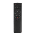 G20 2.4G wireless flying mouse remote control with USB receiver on white background