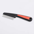 Flea comb for dogs and cats with handle, small 14cm and large 18cm sizes, in white, blue, red or black