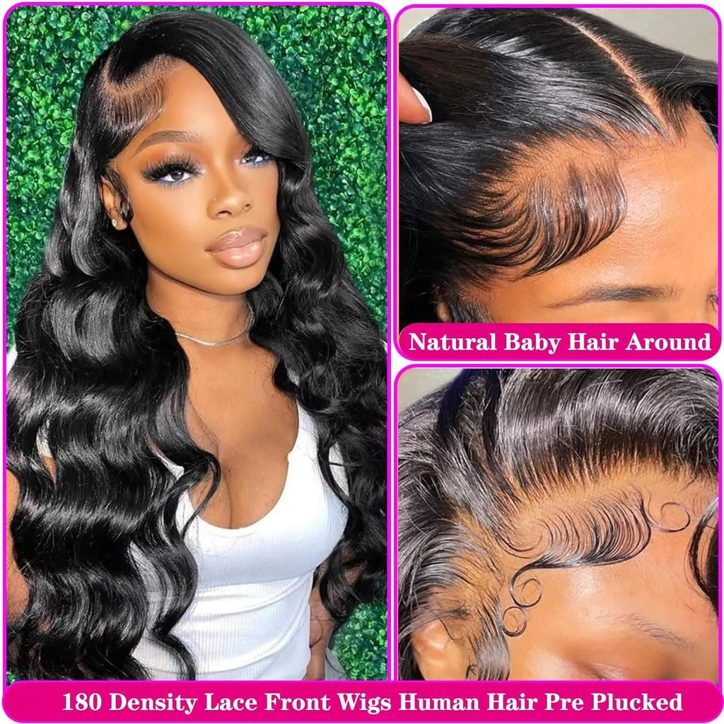 Black synthetic full-head wig with curly medium-to-long waves on a lace mesh cap.