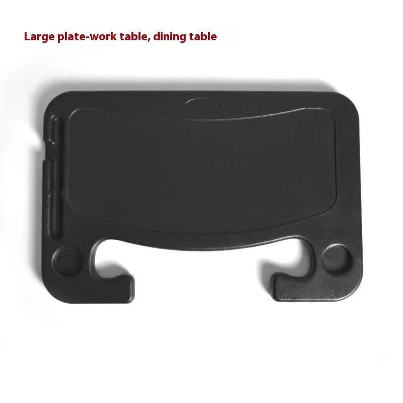 Black foldable car laptop stand and dining table with 42x28cm surface area
